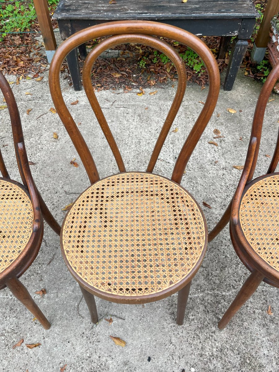 4 Chaises  THONET de bistro époque 1880-1920-photo-3