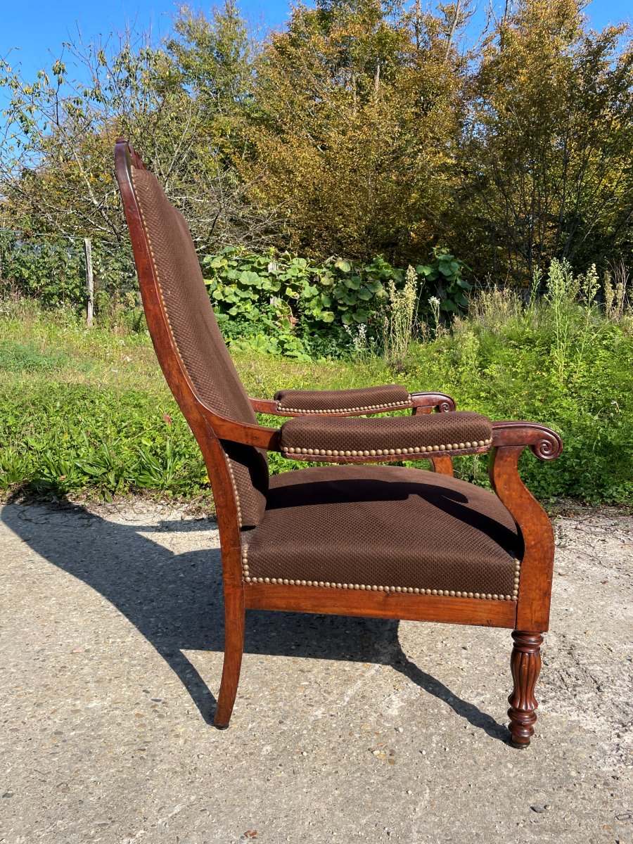 Fauteuil Voltaire à l'anglaise du 19ème siècle-photo-6