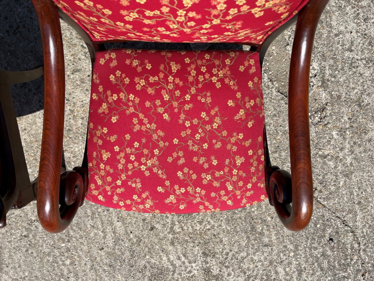 2 Fauteuils à crosses début 19ème siècle-photo-2