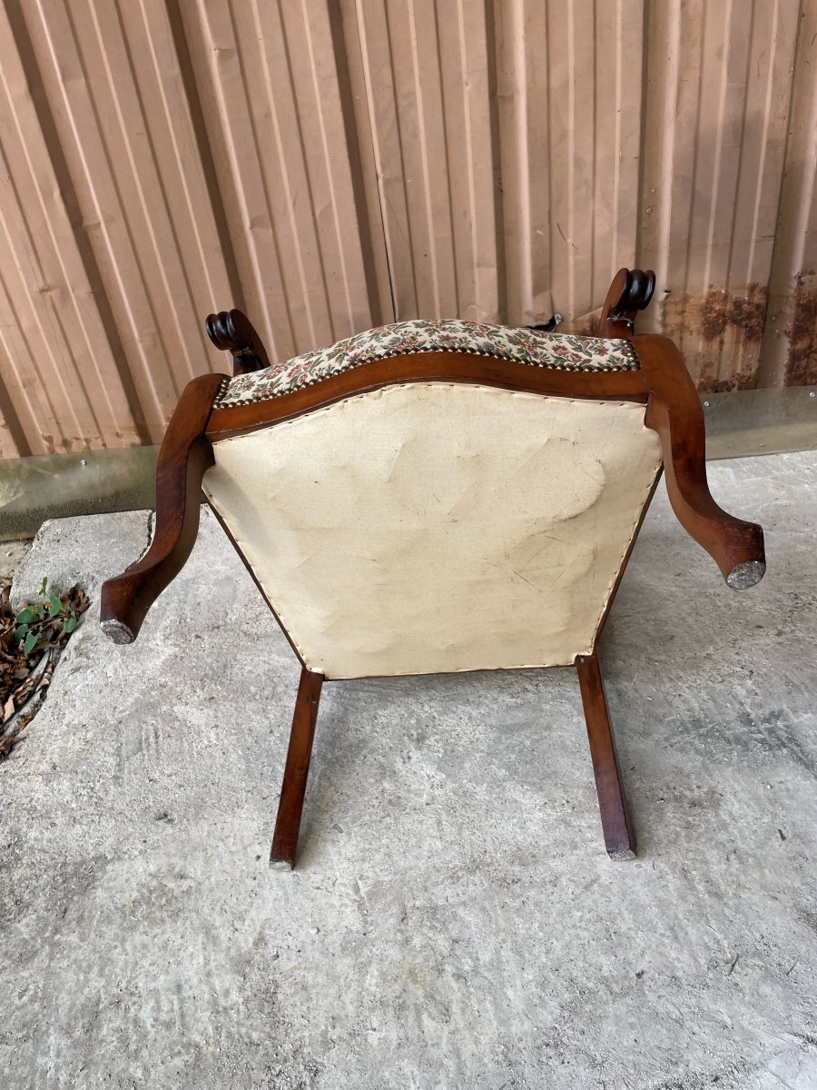 Fauteuil de bureau en bon état . du 19ème siècle-photo-4