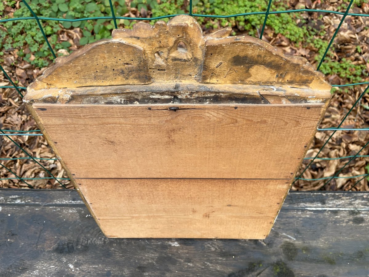 Petit Miroir doré à la feuille 53 cm -photo-7