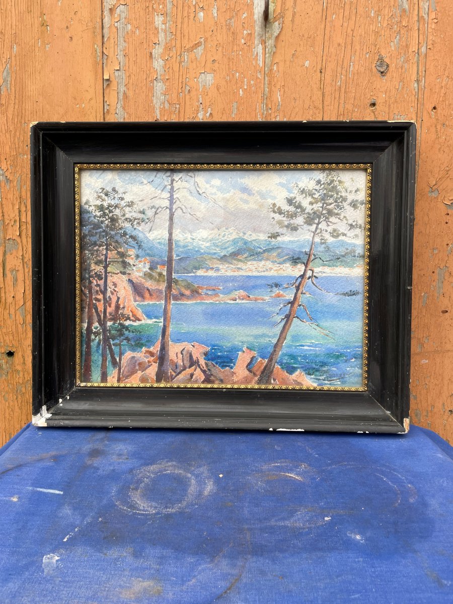 Watercolor By Ysabel Minoggio-roussel 1875-1945-photo-1