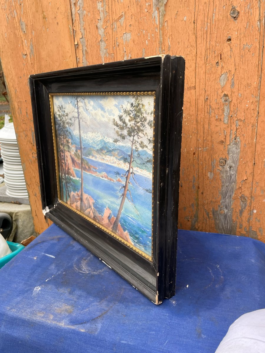 Watercolor By Ysabel Minoggio-roussel 1875-1945-photo-8