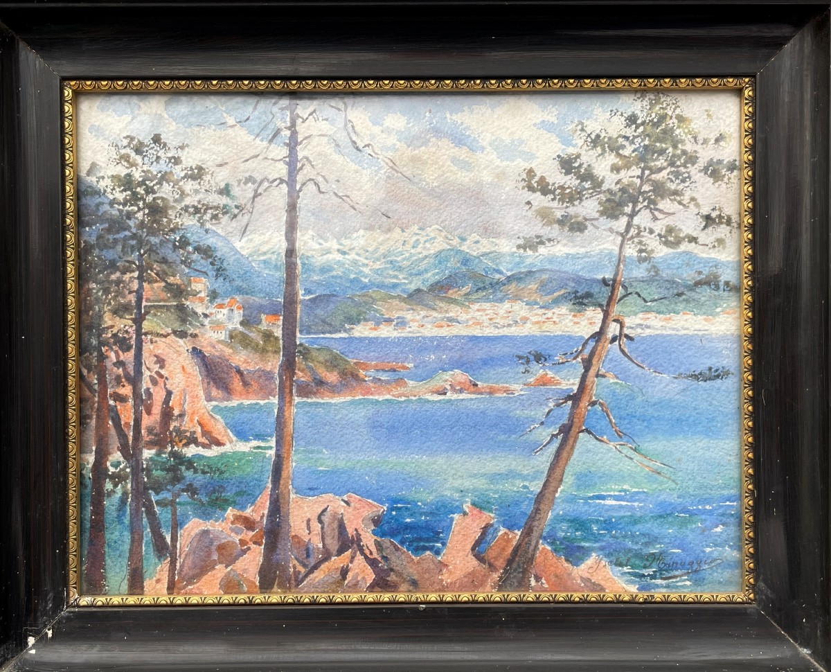 Watercolor By Ysabel Minoggio-roussel 1875-1945