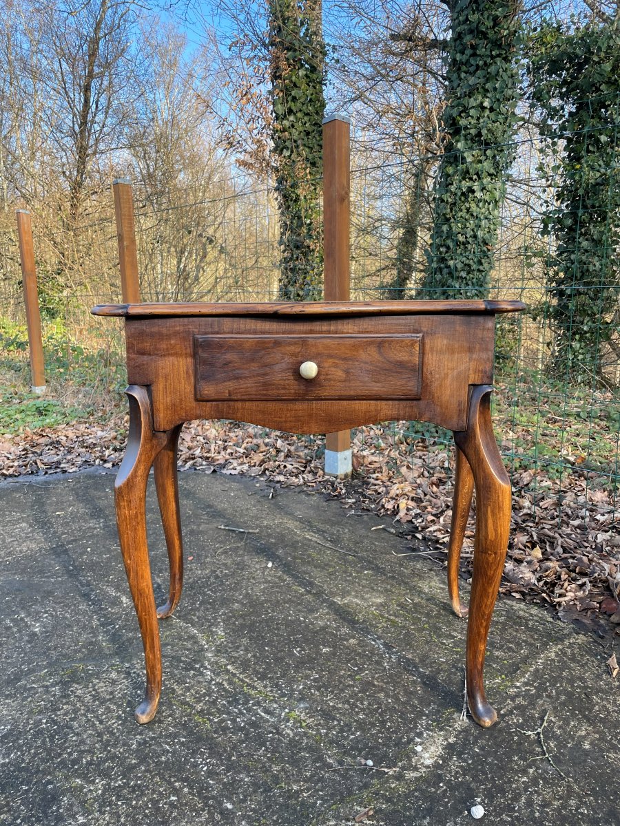 Small 19th-century Wooden Console Table In Fair Condition-photo-2