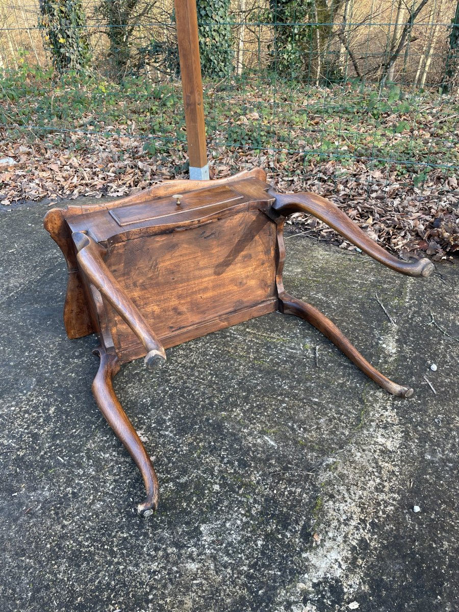 Small 19th-century Wooden Console Table In Fair Condition-photo-3