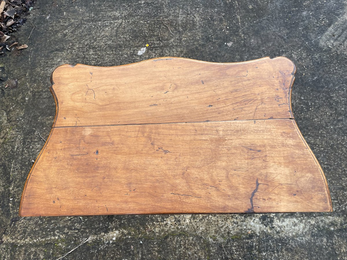 Small 19th-century Wooden Console Table In Fair Condition-photo-4