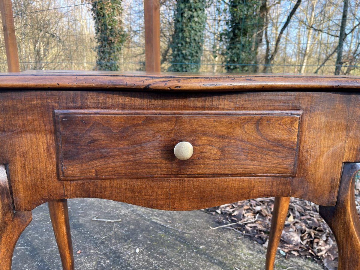 Small 19th-century Wooden Console Table In Fair Condition-photo-1