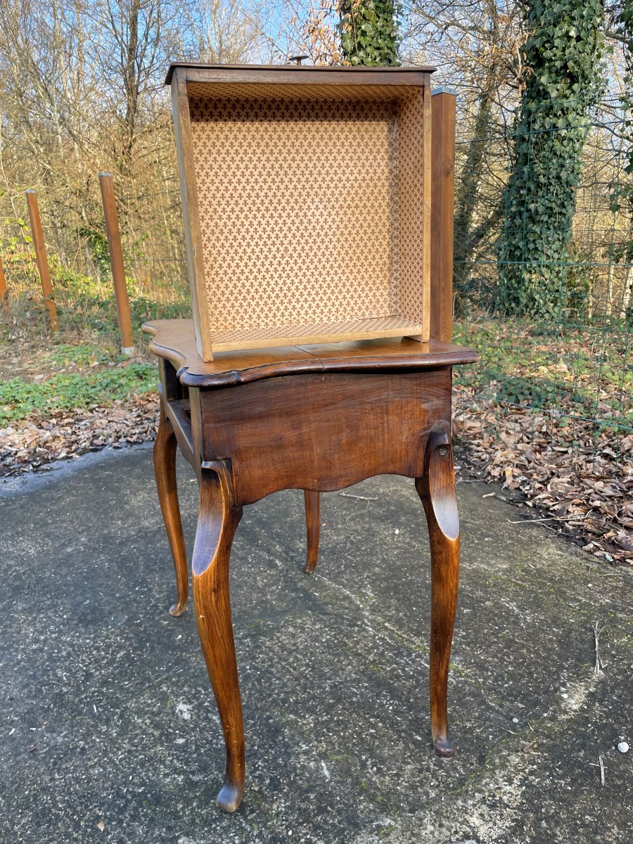 Small 19th-century Wooden Console Table In Fair Condition-photo-4