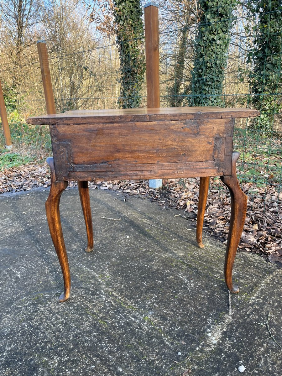 Small 19th-century Wooden Console Table In Fair Condition-photo-5