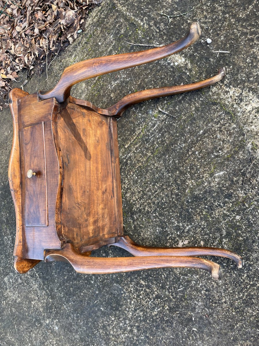 Small 19th-century Wooden Console Table In Fair Condition-photo-7