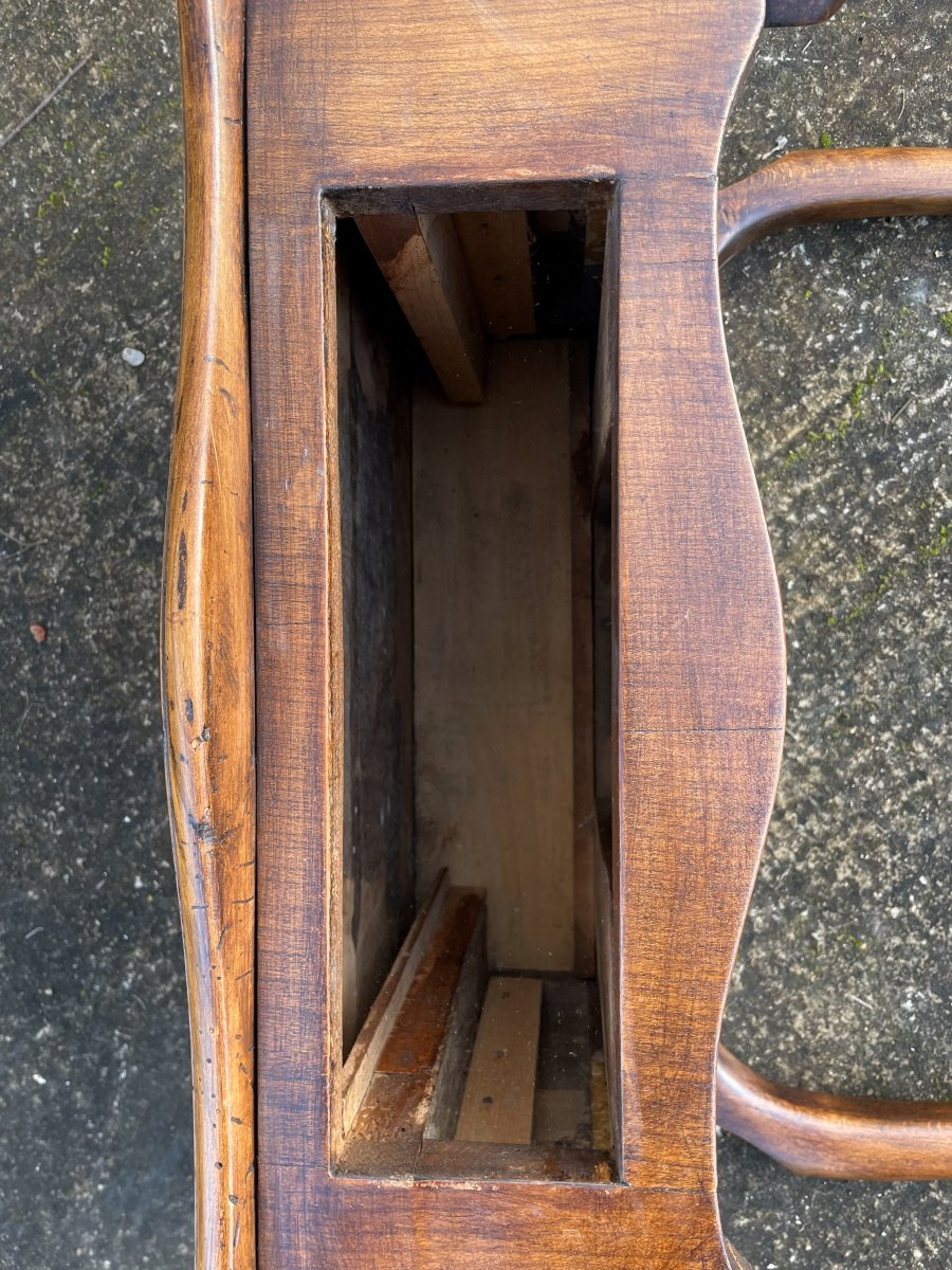 Small 19th-century Wooden Console Table In Fair Condition-photo-8