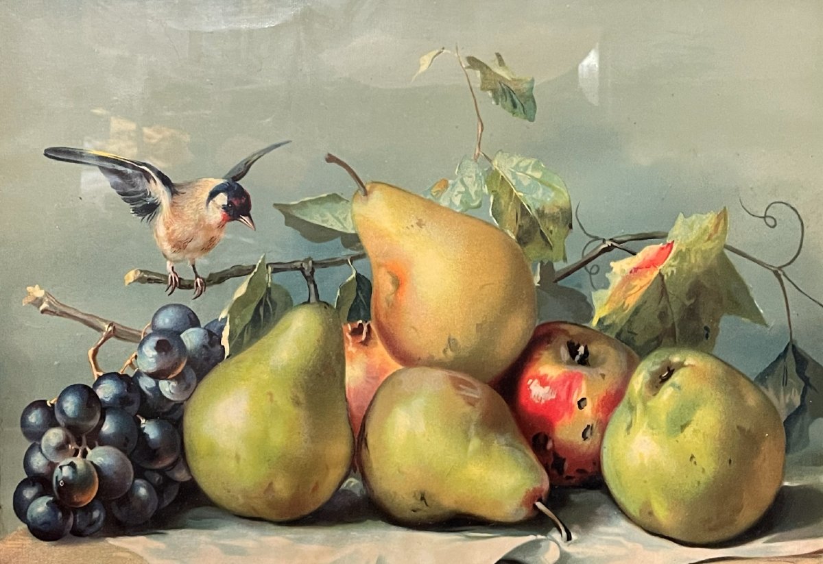 Chromolithograph "the Fruits"  -photo-1