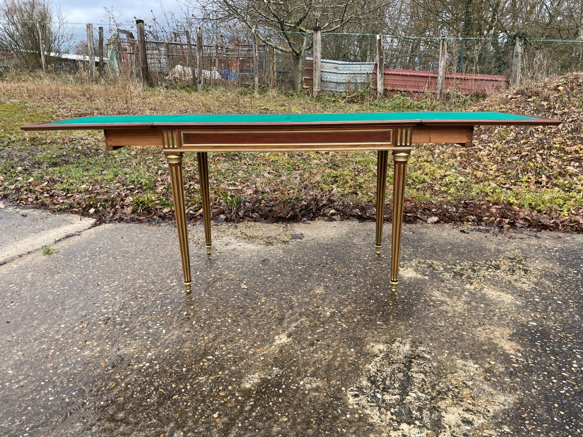 Table à jeu ou Bureau Style Louis XVI en très bon état-photo-3