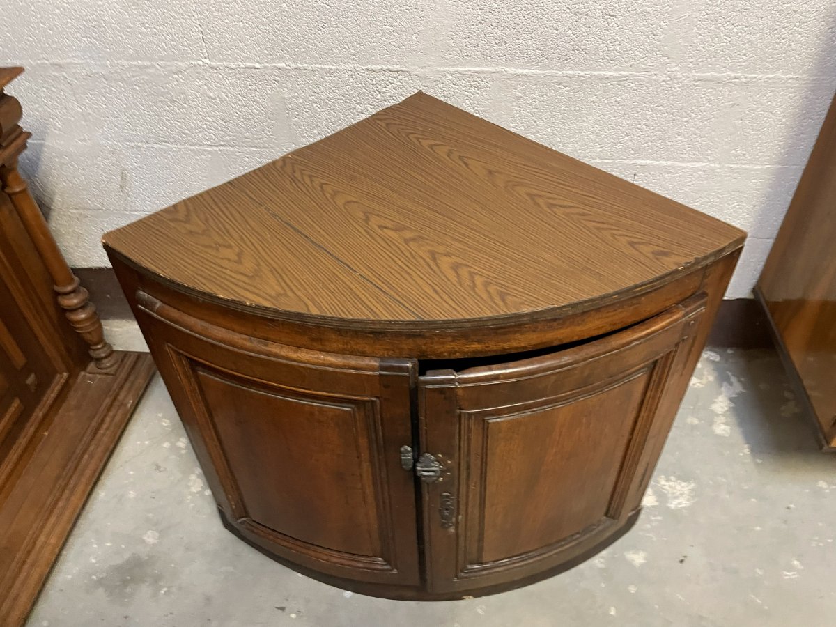 18th-century Corner Cabinet In Solid Wood-photo-2