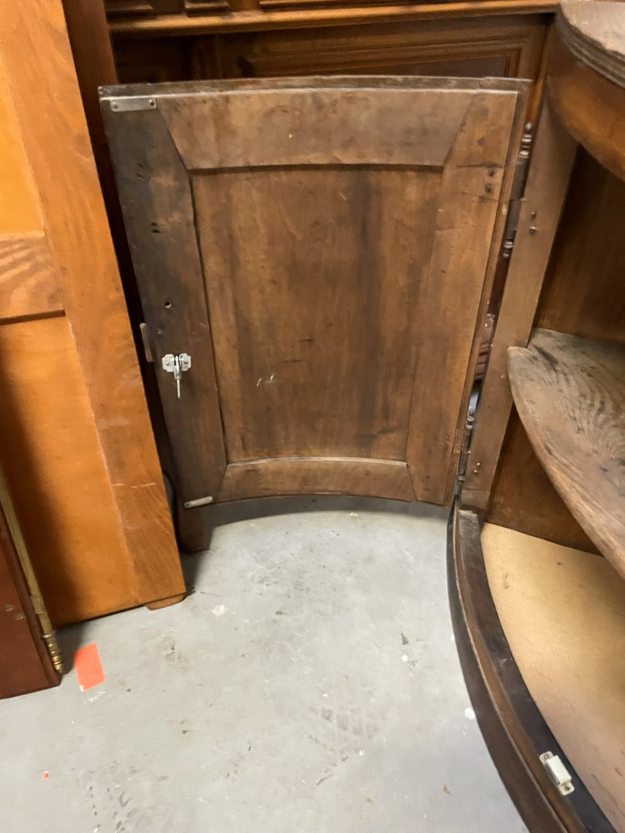18th-century Corner Cabinet In Solid Wood-photo-1