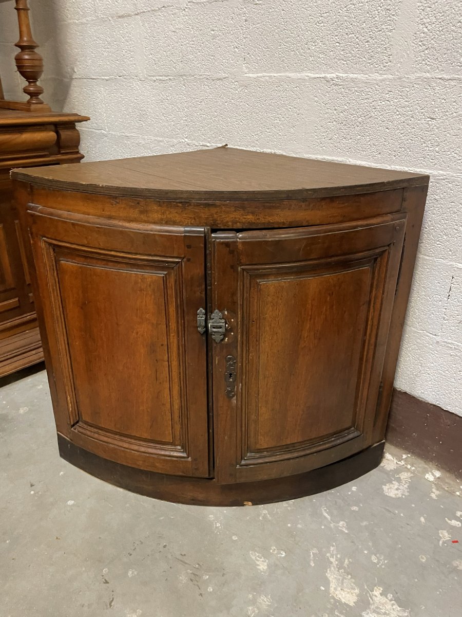18th-century Corner Cabinet In Solid Wood-photo-8