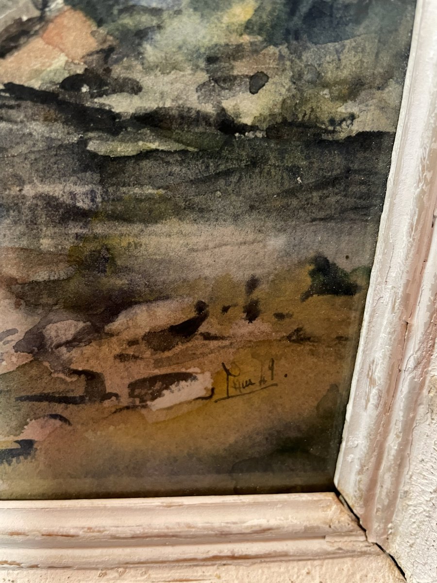 Watercolor Of Bresse In France-photo-3