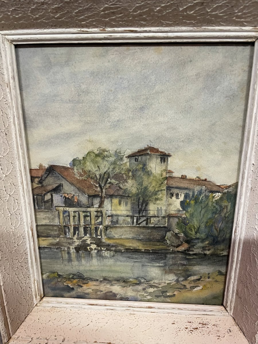 Watercolor Of Bresse In France-photo-3