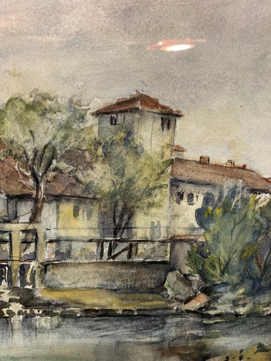 Watercolor Of Bresse In France-photo-4