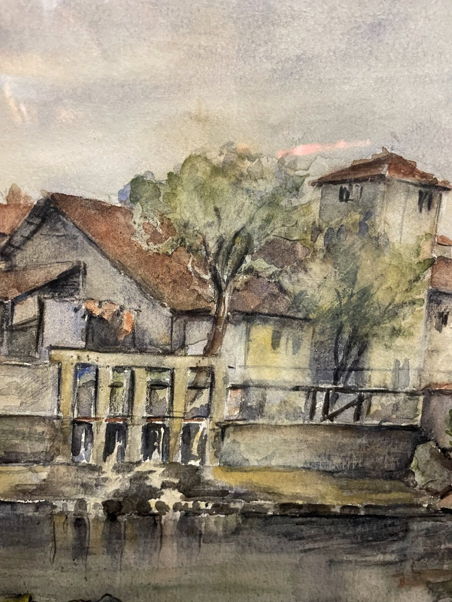 Watercolor Of Bresse In France-photo-5