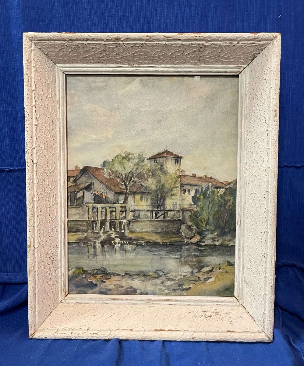 Watercolor Of Bresse In France