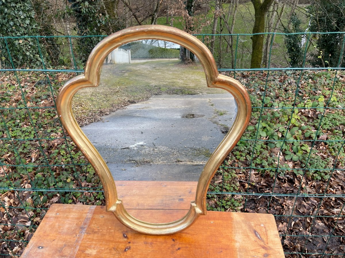 1 miroir mural doré - 60 cm de hauteur -photo-2