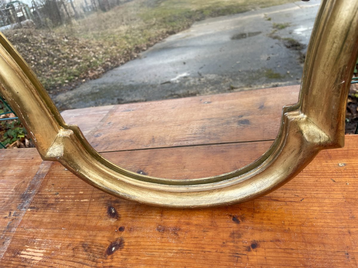 1 miroir mural doré - 60 cm de hauteur -photo-1