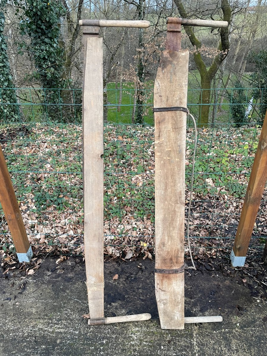 2 vielles scies de bucherons Bressans -photo-3