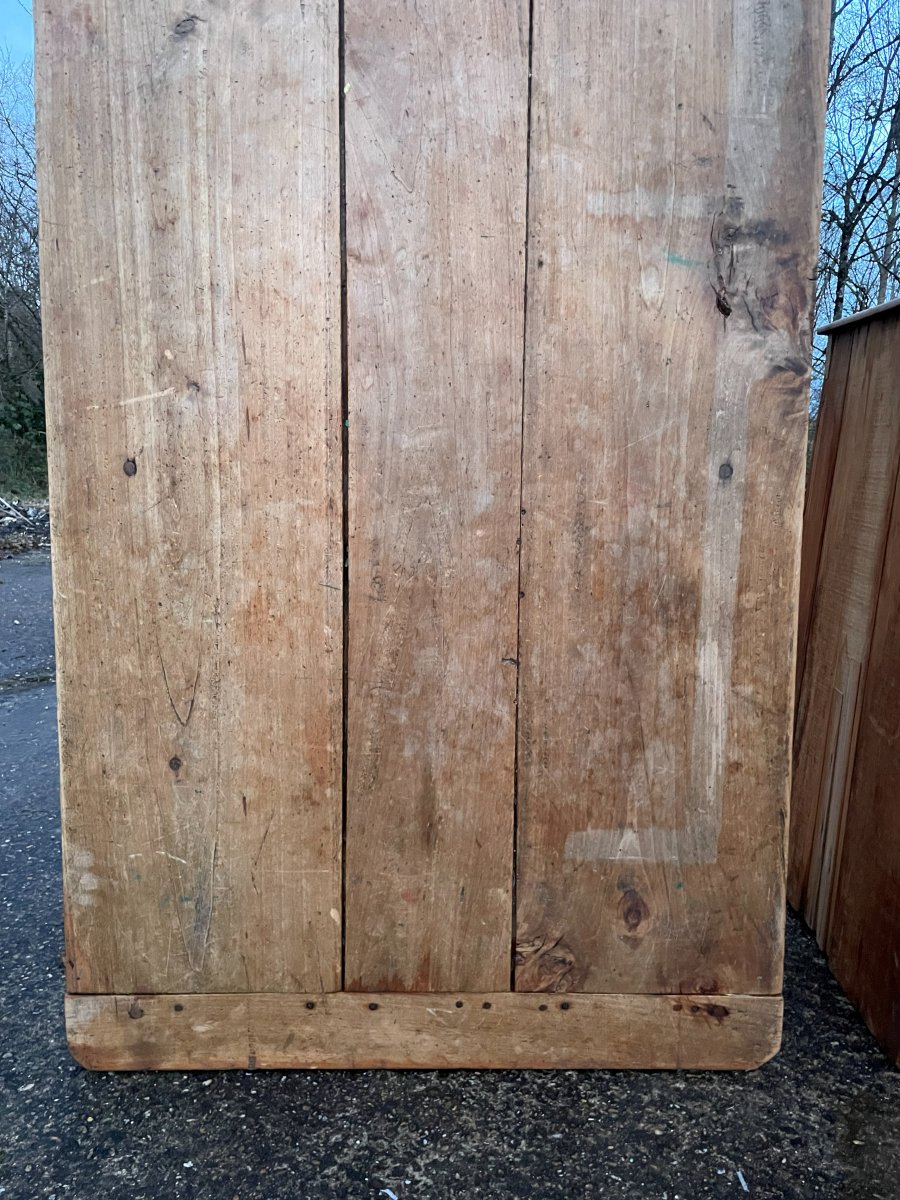 Table de ferme et 2 énormes tiroirs le tout en bois massif -photo-2