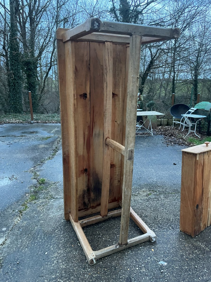 Table de ferme et 2 énormes tiroirs le tout en bois massif -photo-1