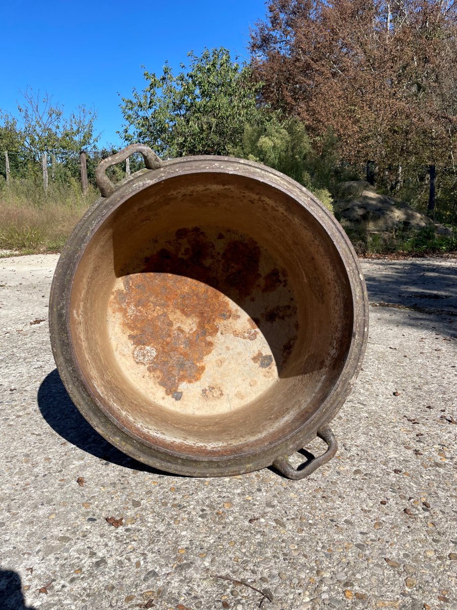 Chaudron à cochon en fonte -photo-5