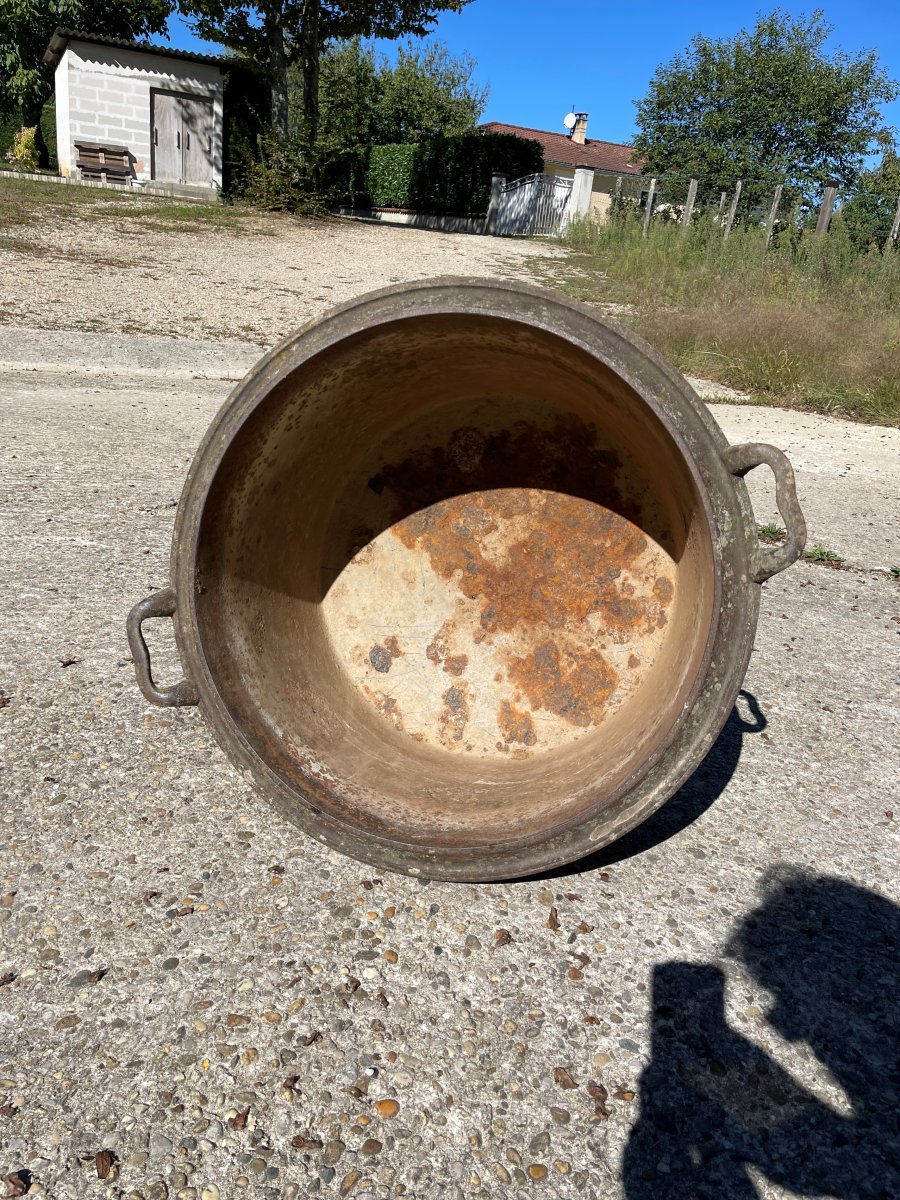 Chaudron à cochon en fonte -photo-6