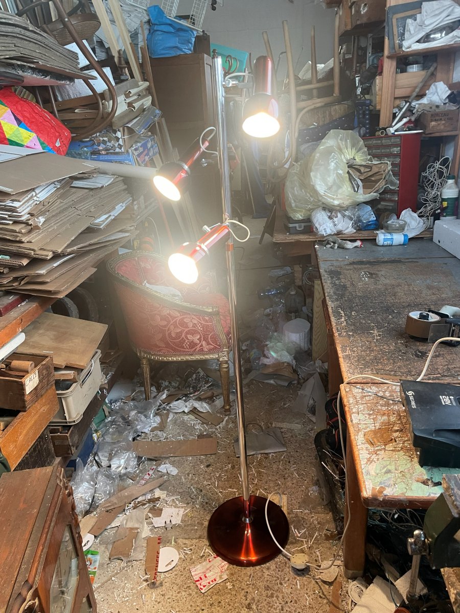 Lampadaire rouge en très bon état correct par Mr Light-photo-2