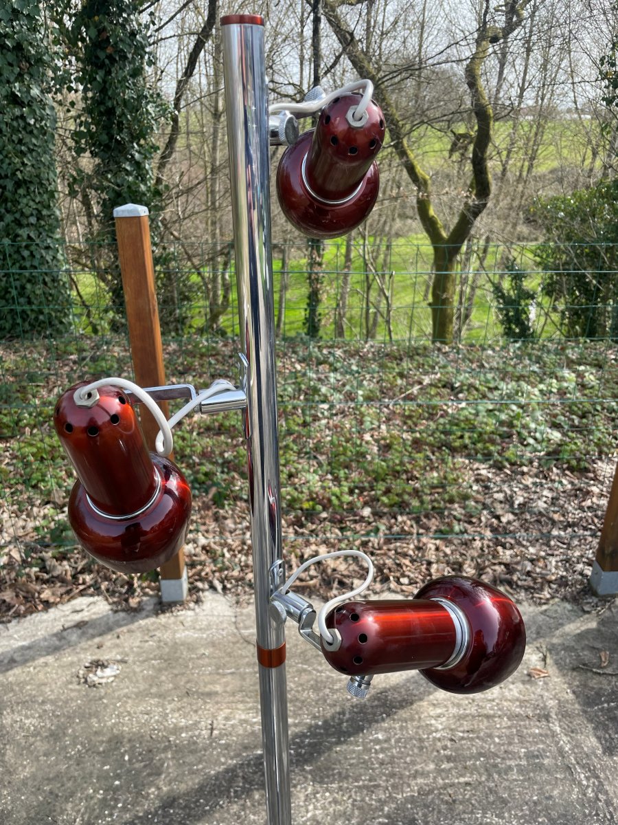 Lampadaire rouge en très bon état correct par Mr Light-photo-2