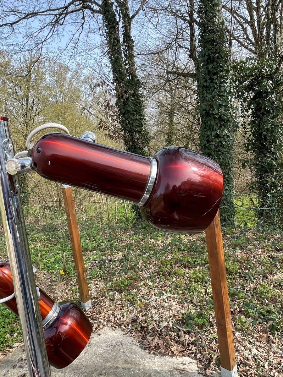 Lampadaire rouge en très bon état correct par Mr Light-photo-4