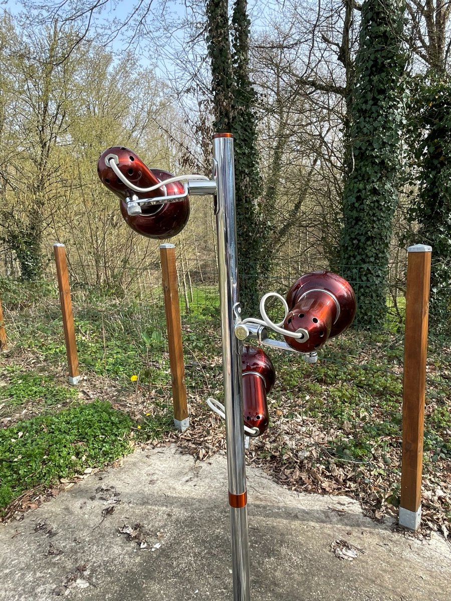 Lampadaire rouge en très bon état correct par Mr Light-photo-7