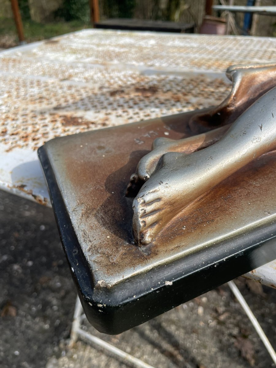 1930 Plaster Sculpture "the Woman Who Takes Flight" -photo-7