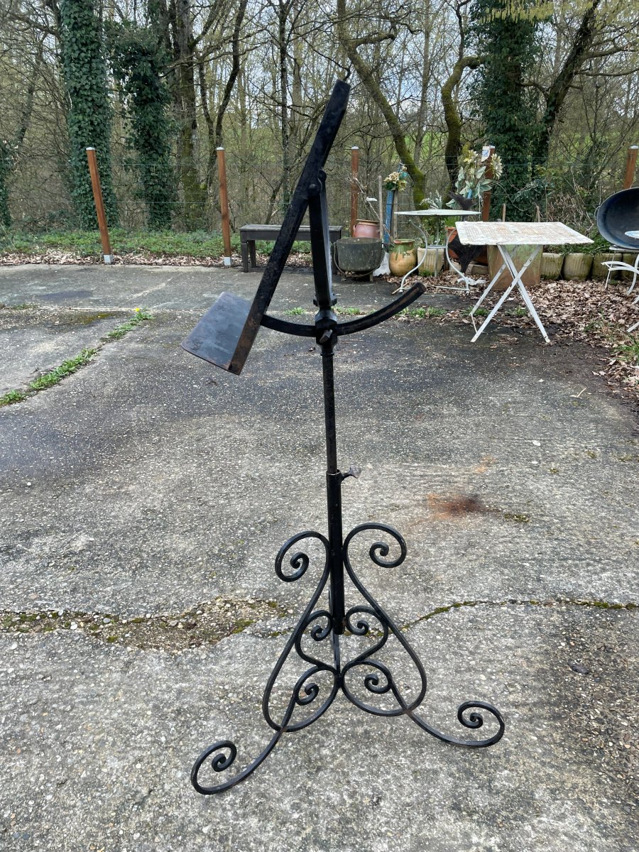 Lutrin ou chevalet en fer forgé -photo-6