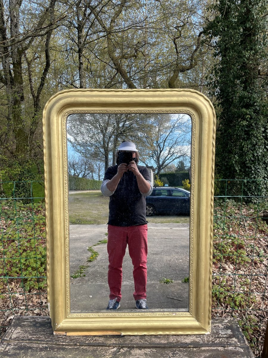 Louis Philippe Gilt Mirror, 115cm-photo-2