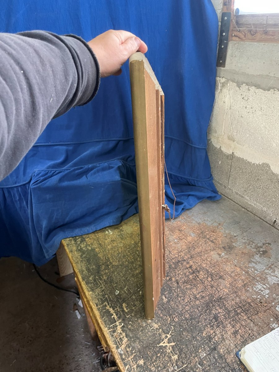 Oil On Panel Signed J.martin - Sisteron In 1955-photo-5