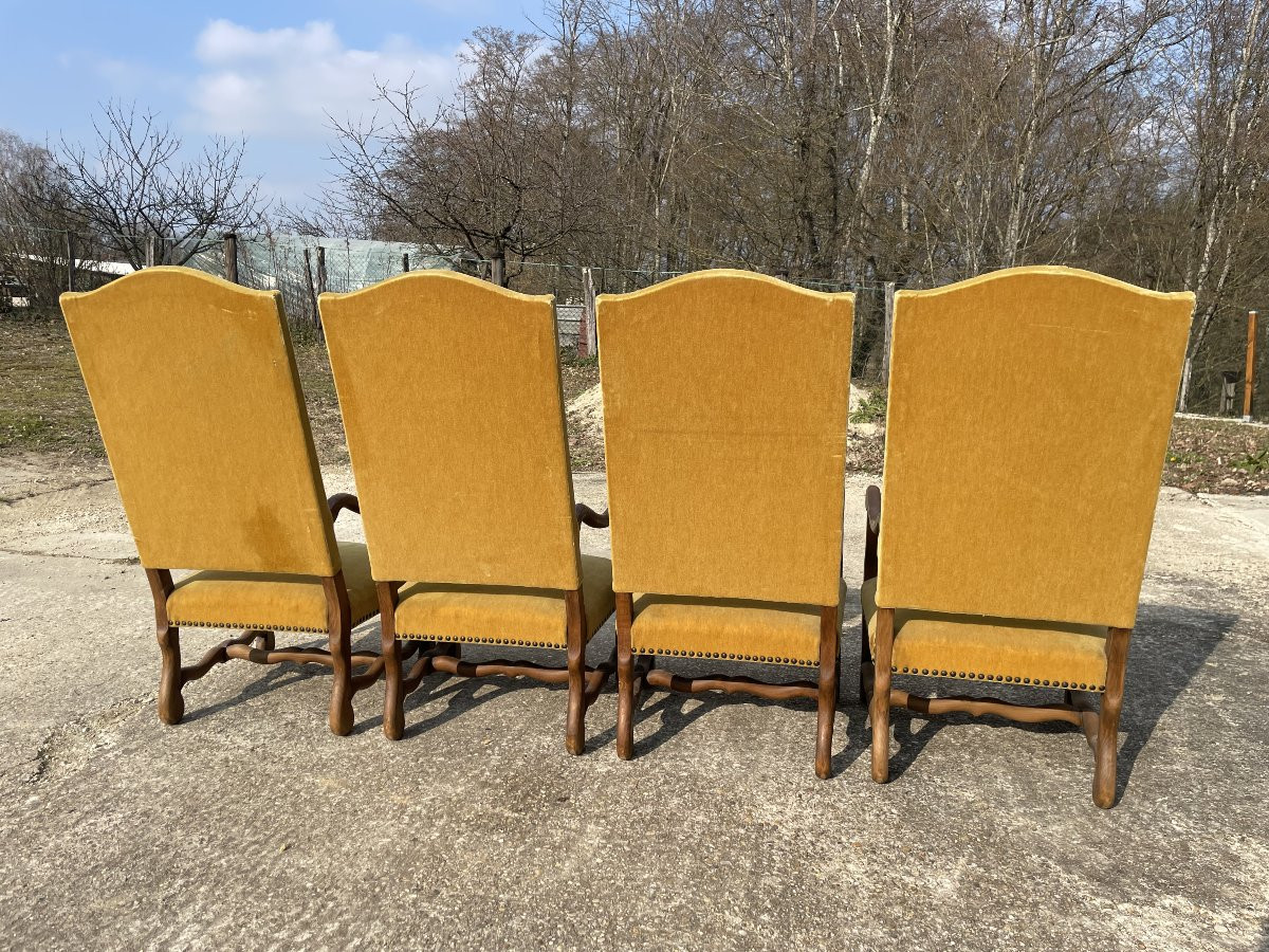 4 Louis XIII Style Armchairs-photo-2