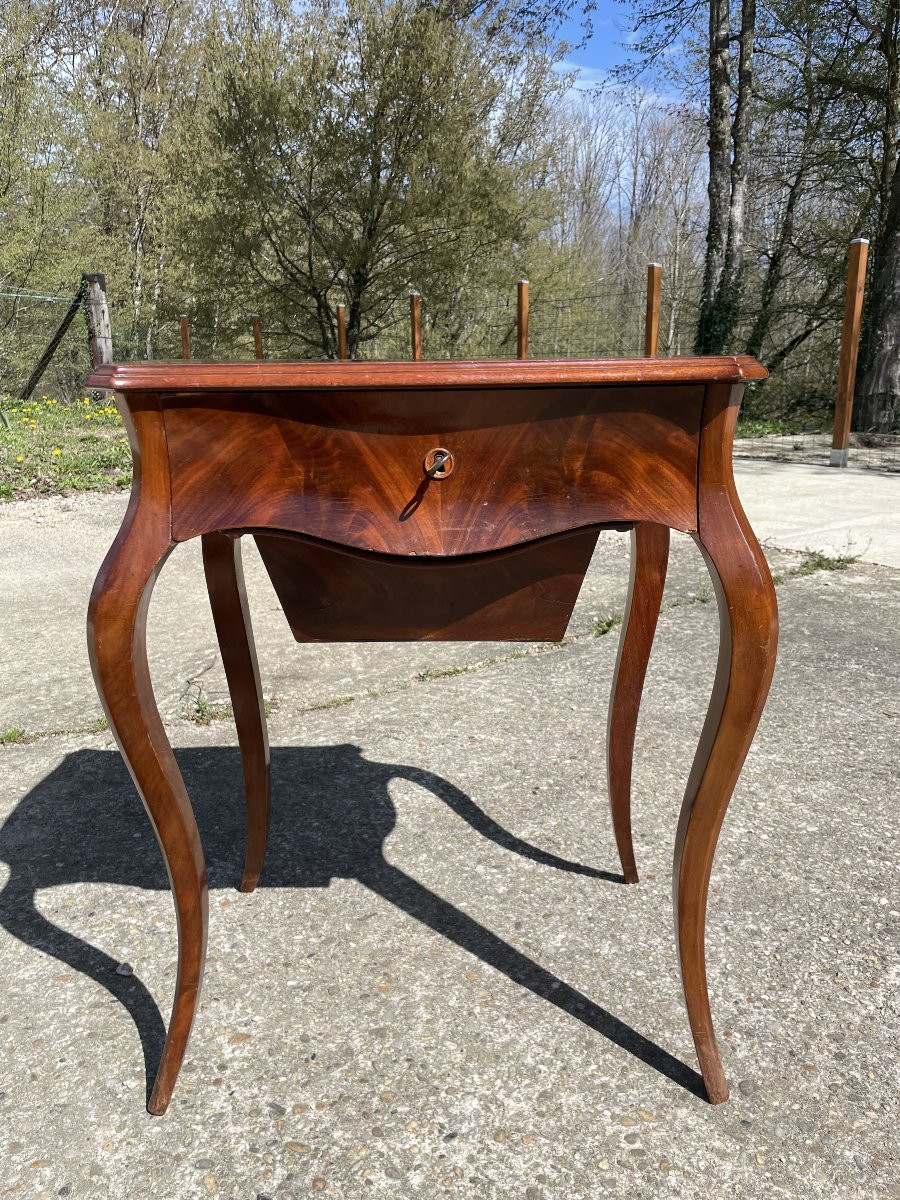 Table travailleuse Style Louis XV du 19ème siècle-photo-2
