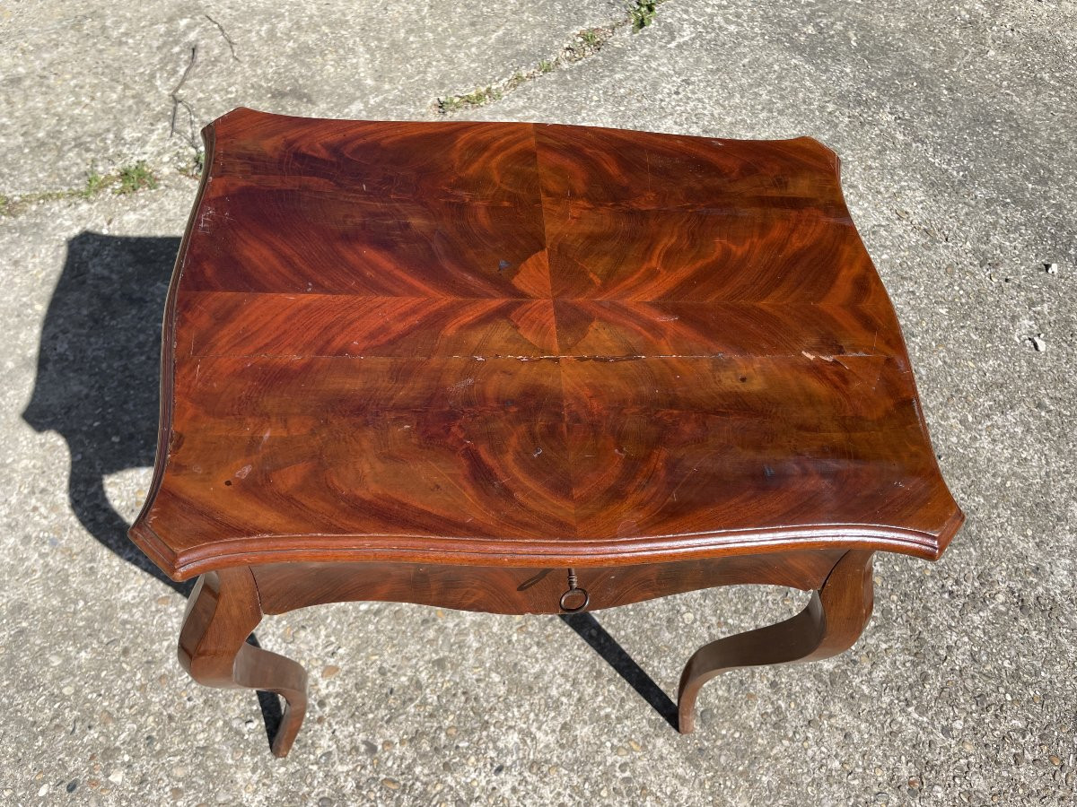 Table travailleuse Style Louis XV du 19ème siècle-photo-3