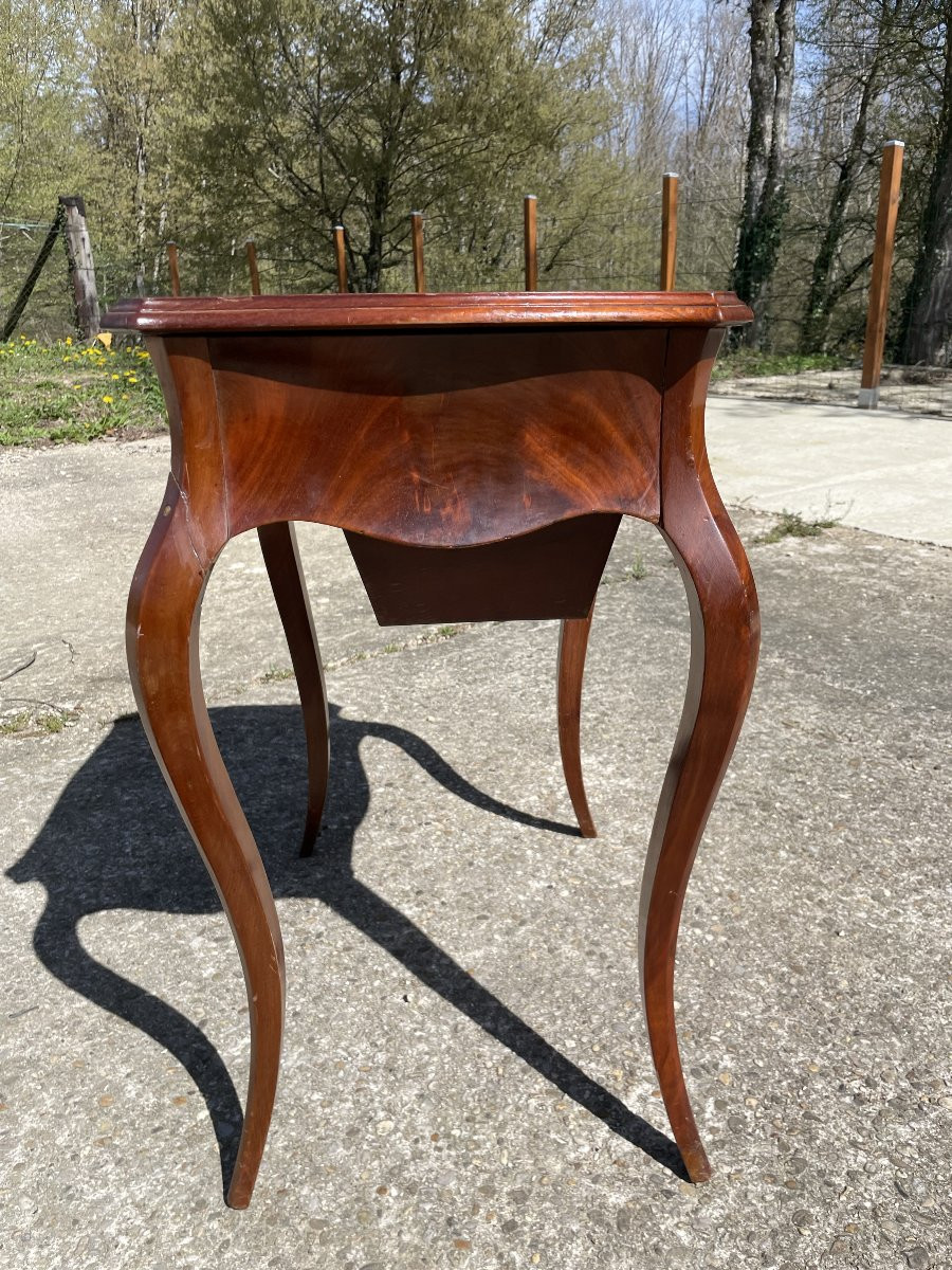 Table travailleuse Style Louis XV du 19ème siècle-photo-1