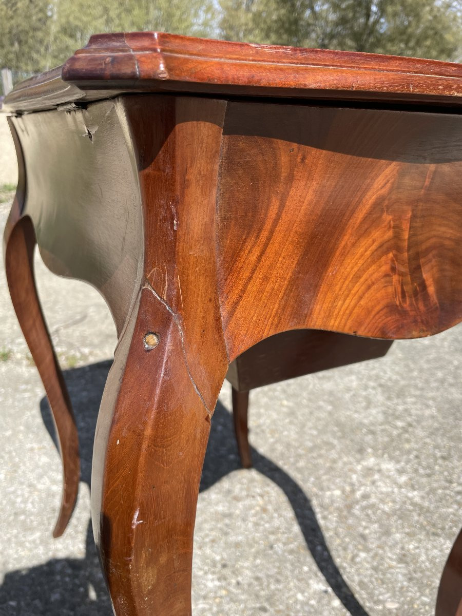 Table travailleuse Style Louis XV du 19ème siècle-photo-2