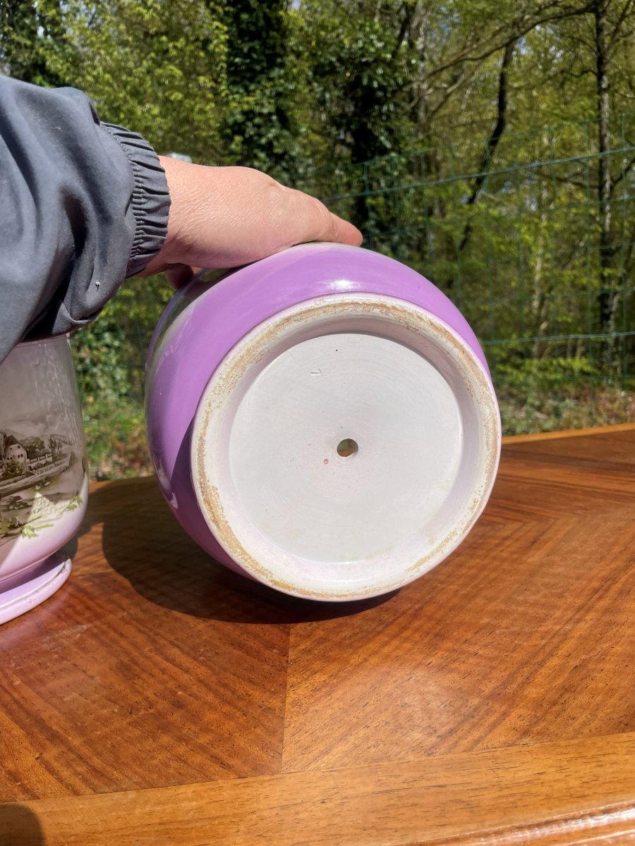 2 Porcelain Pot Covers-photo-4