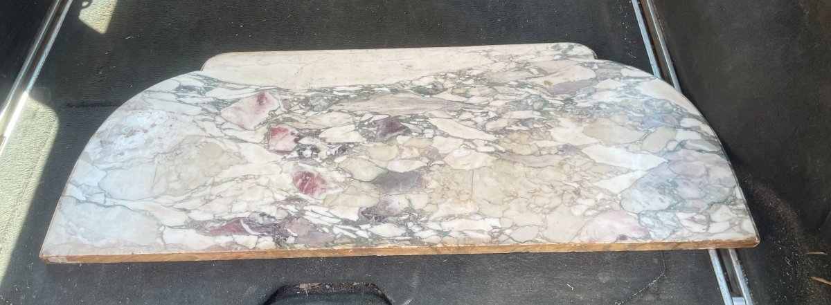 Art Deco Display Cabinet With Breche Marble-photo-2