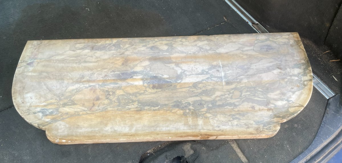 Art Deco Display Cabinet With Breche Marble-photo-3