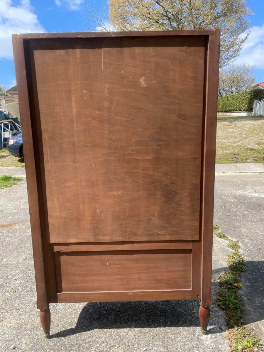 Art Deco Display Cabinet With Breche Marble-photo-4